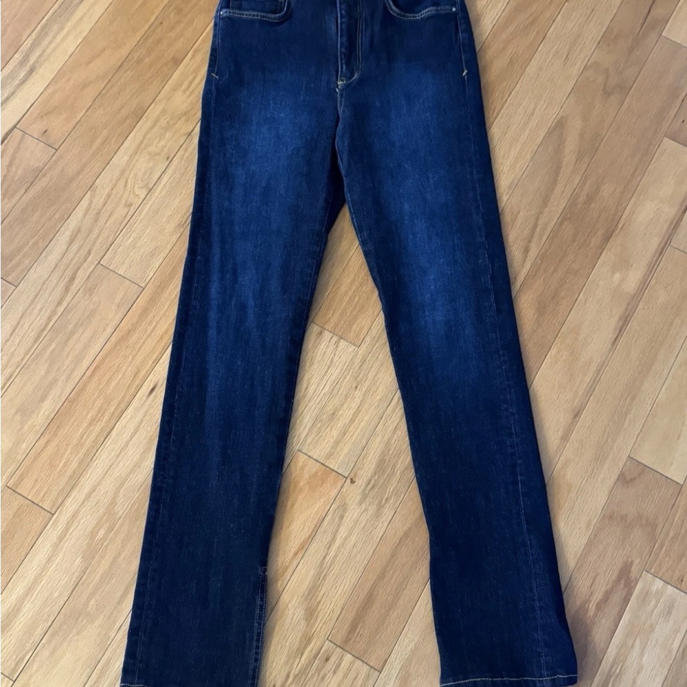 Pilcro Anthropologie Women's Boyfriend Slim Slit Jean Sz 27 Blue Denim